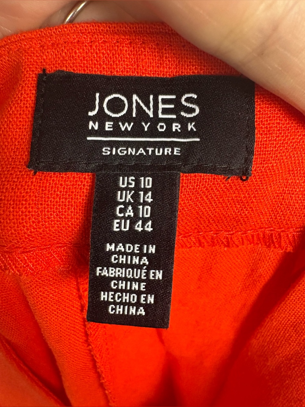 Jones New York cropped wide leg linen pant size 10 - Picture 4 of 5
